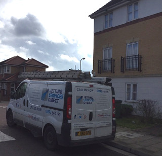 Investigating blocked sink and drain in Battery Road, Woolwich SE28